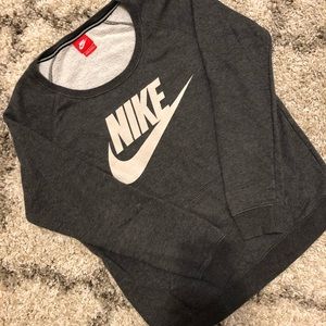 Gray Nike sweatshirt